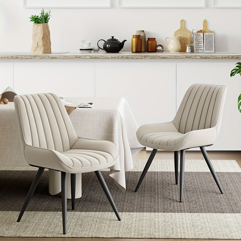 Modern Dining Chairs Set Of 2\u002F4! Comfy Dining Room Chairs Reception Chair with Thick Cushions