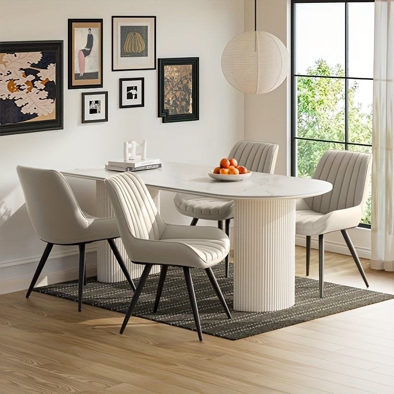 Modern Dining Chairs Set Of 2\u002F4! Comfy Dining Room Chairs Reception Chair with Thick Cushions